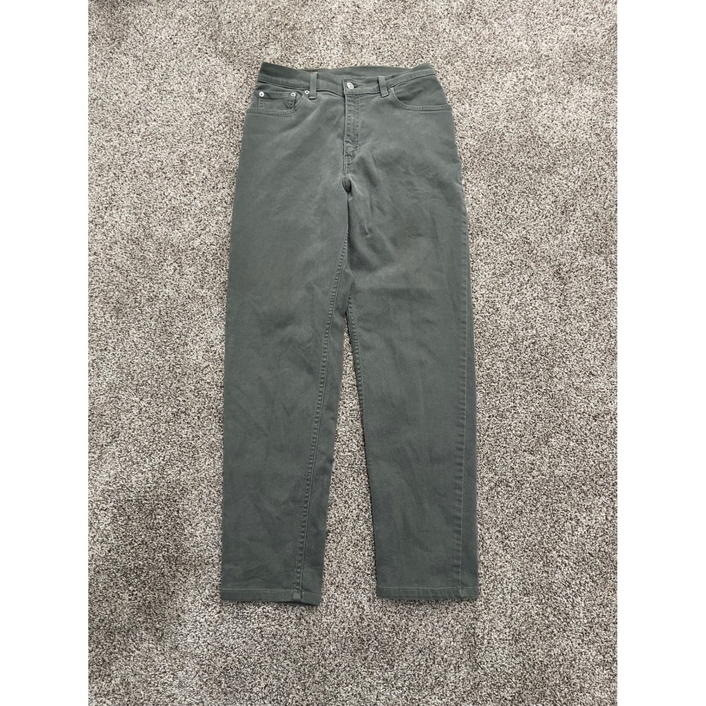 Vintage Y2K Levis 550 Relaxed Fit Tapered Leg Jeans Olive Green 28x30 8 MIS M